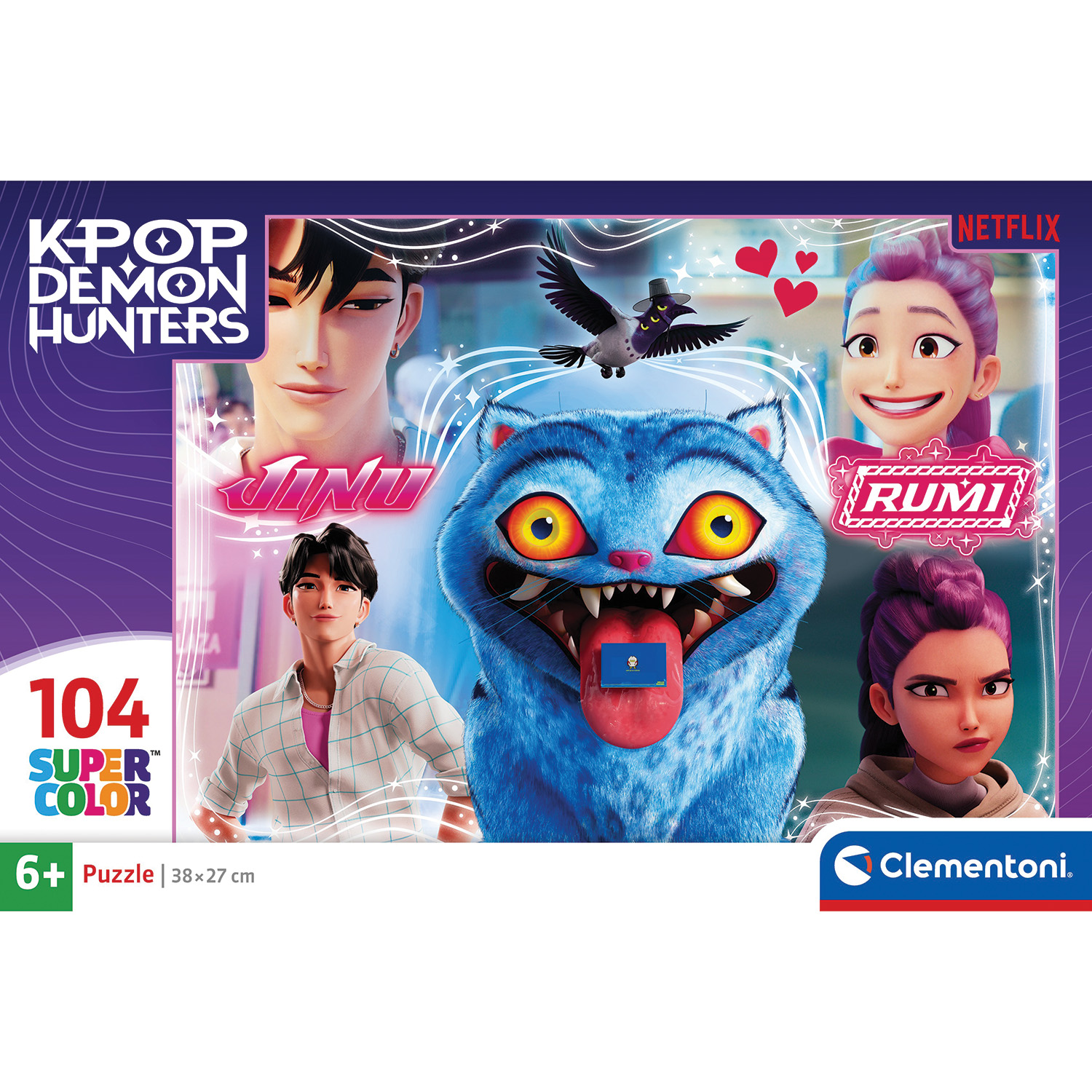 Clementoni Παζλ Super Color Pop Demon Hunters 104 τμχ
