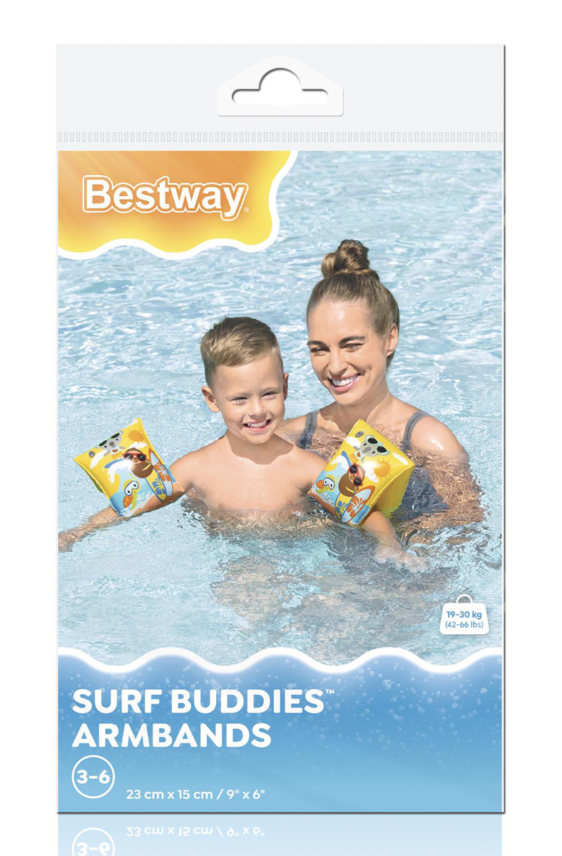 BESTWAY μπρατσάκια 32042, 23x15cm, 3-6 ετών, Surf Buddies - Image 5