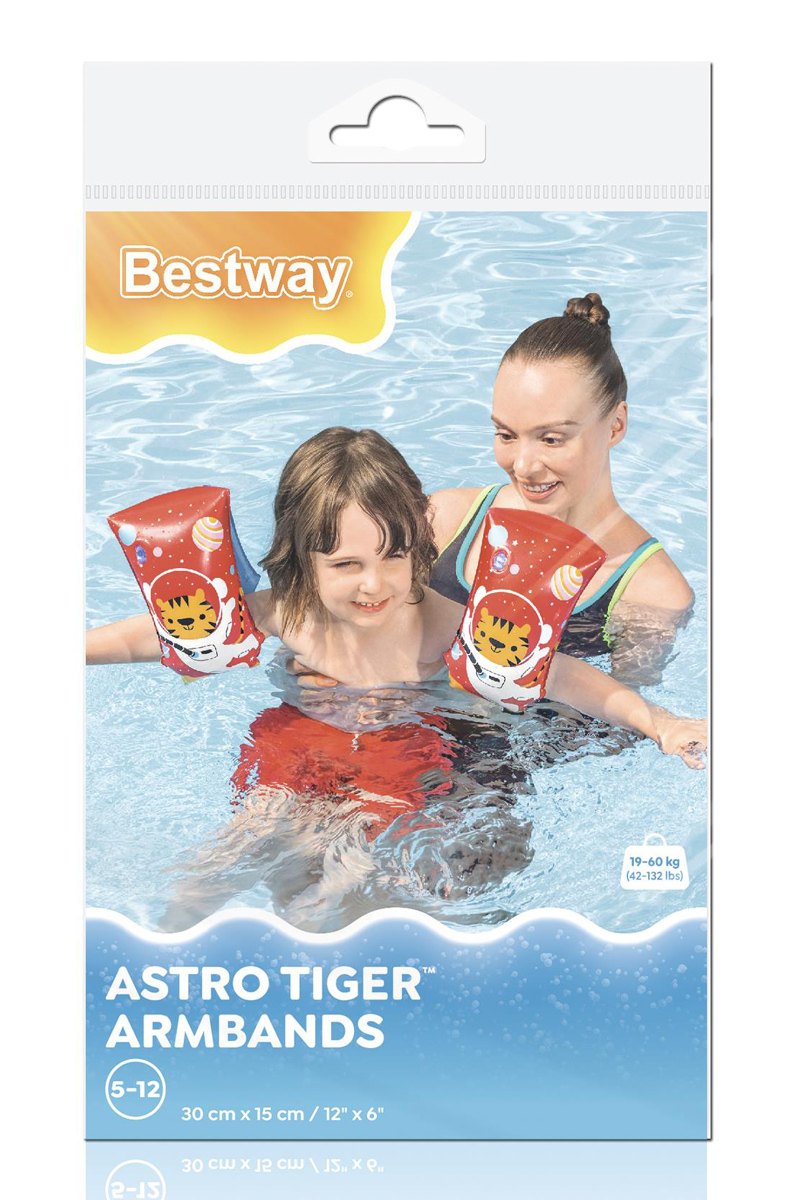 BESTWAY μπρατσάκια 32102, 30x15cm, 5-12 ετών, Astro Tiger - Image 5