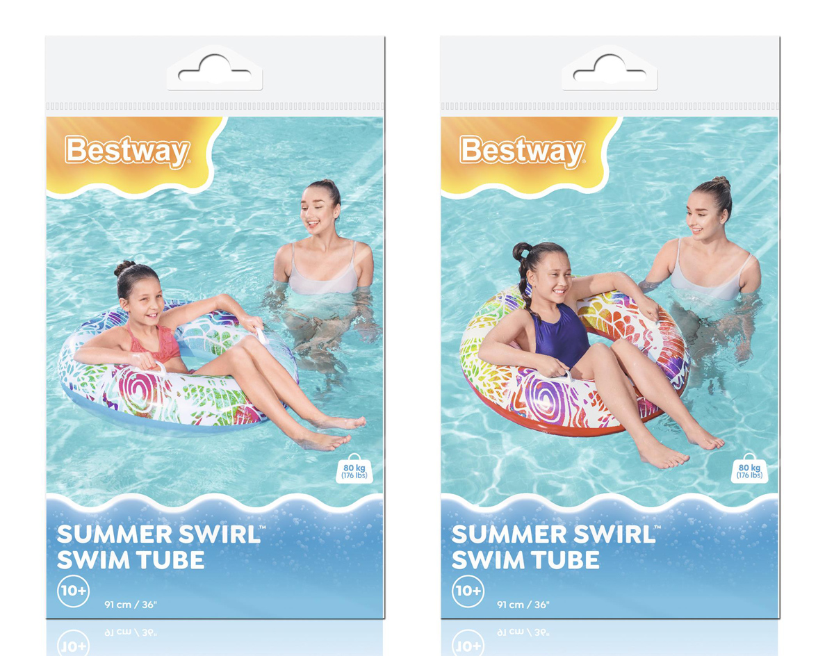 BESTWAY παιδικό σωσίβιο κουλούρα 36084, 91cm, 10+ ετών, διάφορα χρώματα, 1τμχ - Image 6
