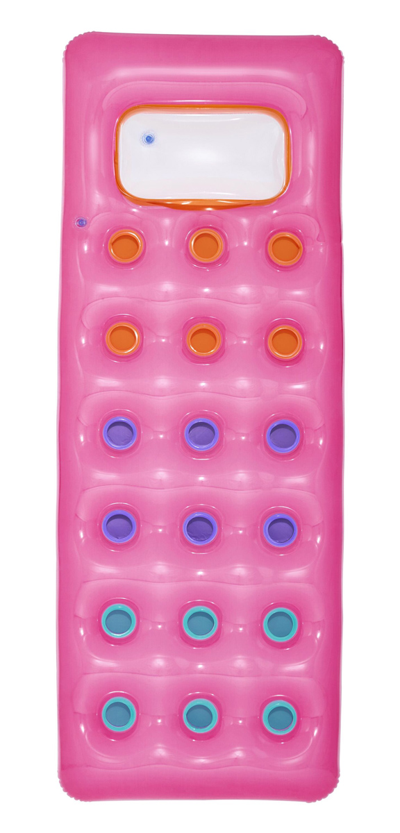 BESTWAY φουσκωτό στρώμα θαλάσσης 43040, 188x71cm, ροζ
