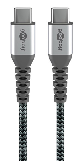 GOOBAY καλώδιο USB-C 49301, 60W, 480Mbps, 0.50m, μαύρο
