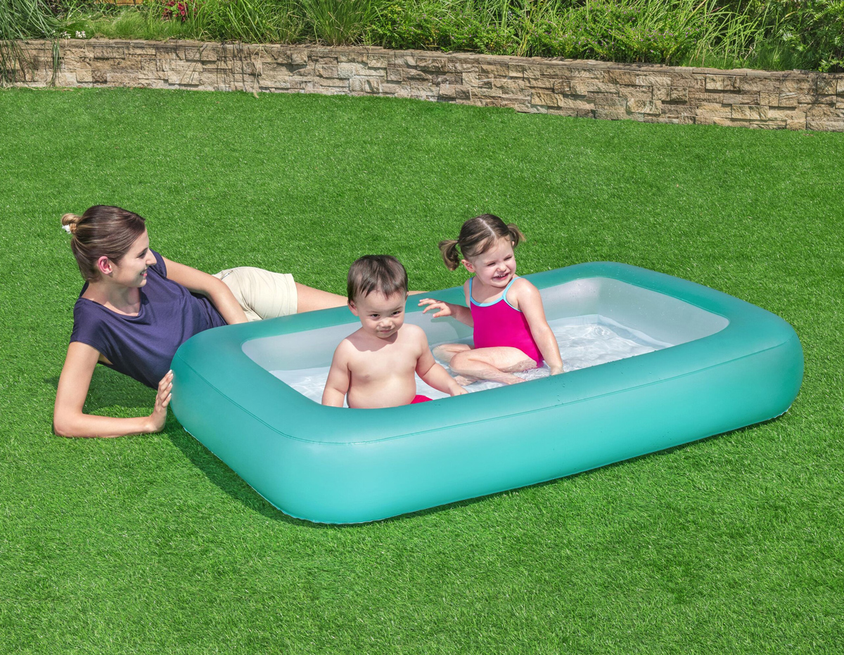 BESTWAY παιδική φουσκωτή πισίνα 51115, 102lt, 165x104x25cm, βεραμάν - Image 2
