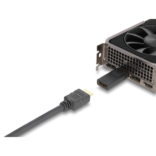 Alternative view of DELOCK αντάπτορας DisplayPort σε HDMI 61086, 4K/60Hz, active, μαύρος