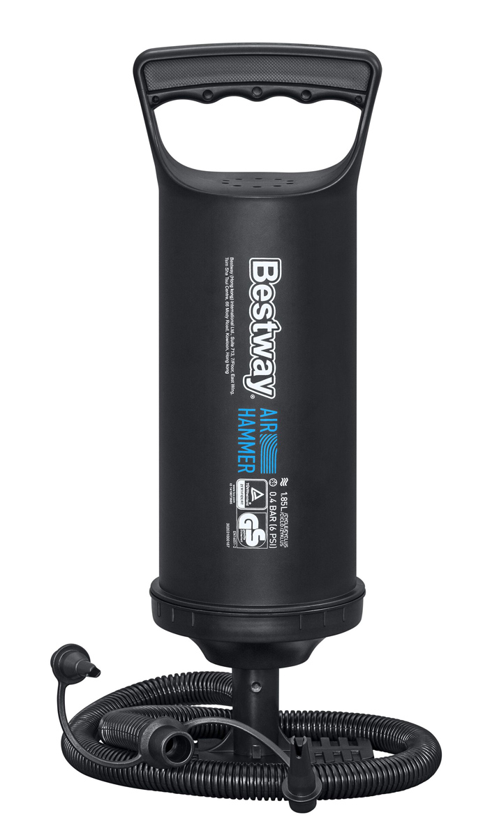 BESTWAY τρόμπα χειρός 62003, 1.85lt, 6PSI, μαύρη