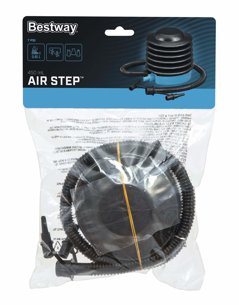 BESTWAY τρόμπα ποδιού 62147, 0.45lt, 7PSI, μαύρη/μπλε - Image 5