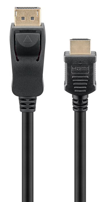 GOOBAY καλώδιο DisplayPort σε HDMI 64838, 4K/30Hz, 5m, μαύρο - Image 2