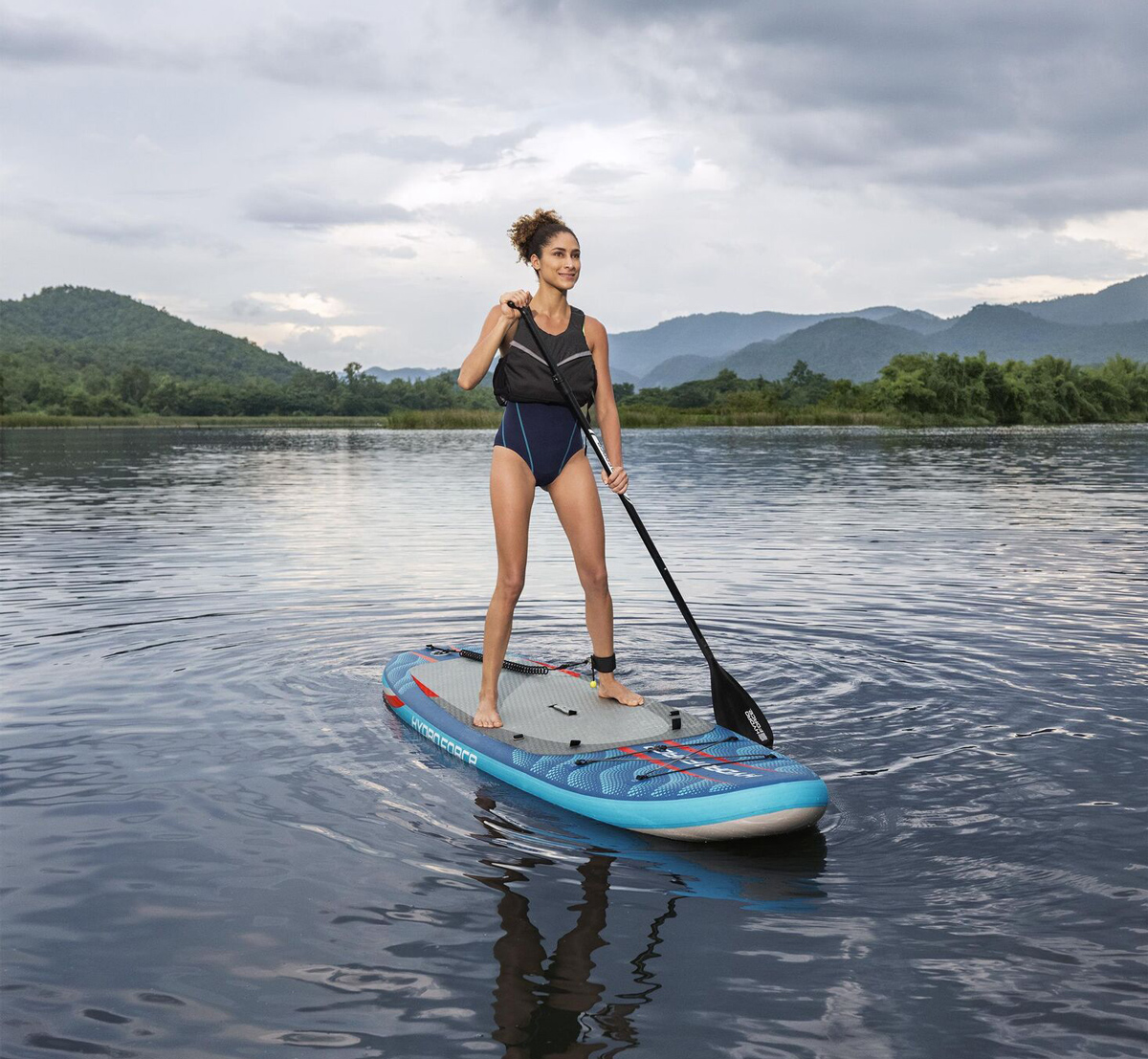BESTWAY φουσκωτή σανίδα SUP/kayak Oceana 6532B με αποσπώμενο κάθισμα, 305x84x15cm, μπλε - Image 4