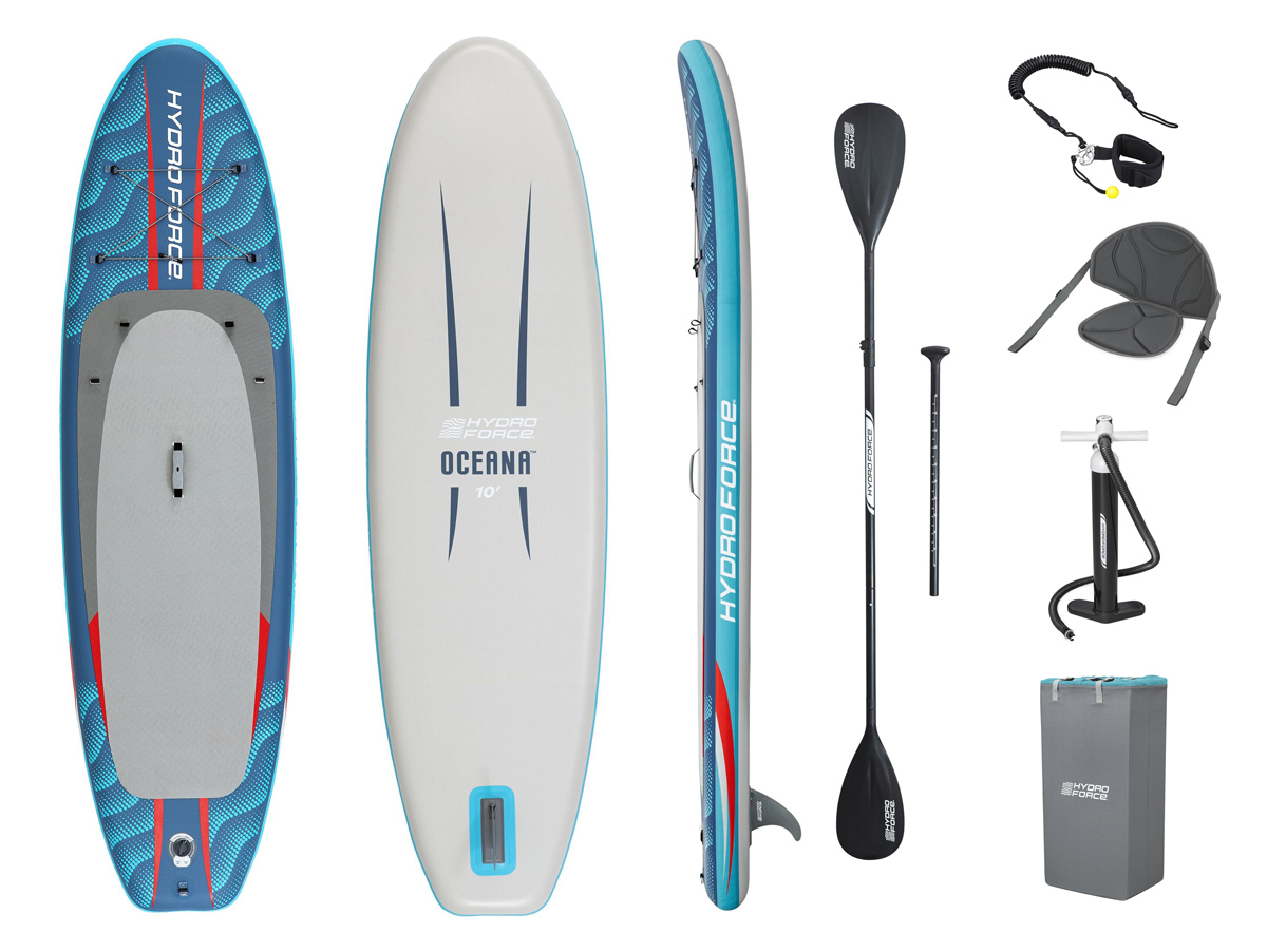 BESTWAY φουσκωτή σανίδα SUP/kayak Oceana 6532B με αποσπώμενο κάθισμα, 305x84x15cm, μπλε