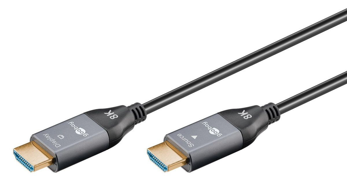 GOOBAY καλώδιο HDMI 2.1 65560 με Ethernet, 8K/60Hz, 48 Gbps, 30m, μαύρο