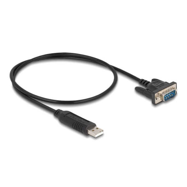Alternative view of DELOCK καλώδιο USB σε RS-232 66461, 921.6Kbps, 50cm, μαύρο