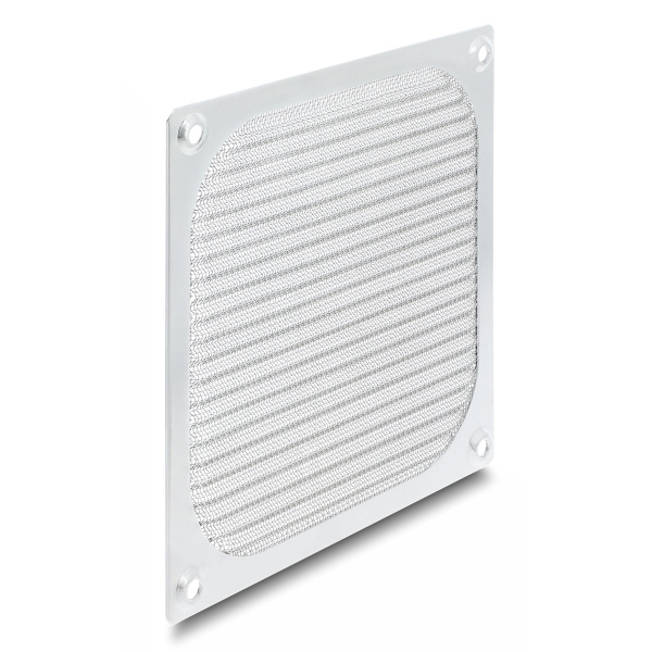 DELOCK σχάρα για 120mm ανεμιστήρα 67458 με φίλτρο σκόνης, μεταλλική, ασημί