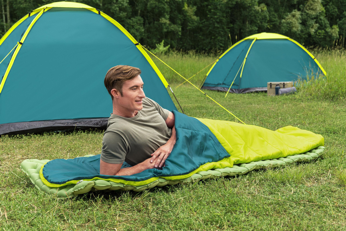 BESTWAY sleeping bag 68102, μονό, 220x75cm, lime - Image 2