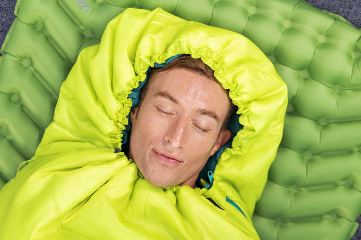 BESTWAY sleeping bag 68102, μονό, 220x75cm, lime - Image 3