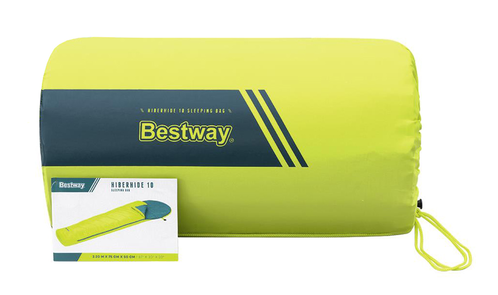 BESTWAY sleeping bag 68102, μονό, 220x75cm, lime - Image 6