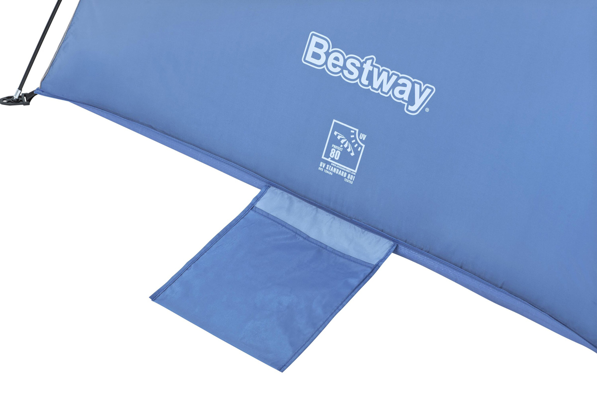 BESTWAY σκίαστρο παραλίας 68105, 2 ατόμων, 200x120x95cm, μπλε/καφέ - Image 4