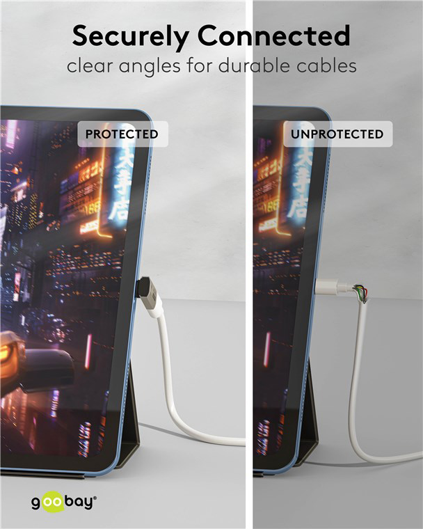 GOOBAY αντάπτορας USB-C 74442, γωνιακός 90°, USB4, 240W, 40Gbps, 8K, γκρι - Image 3