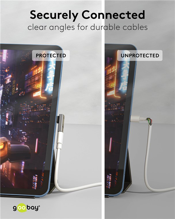 GOOBAY αντάπτορας USB-C 74443, γωνιακός 90°, USB4, 240W, 40Gbps, 8K, γκρι - Image 3