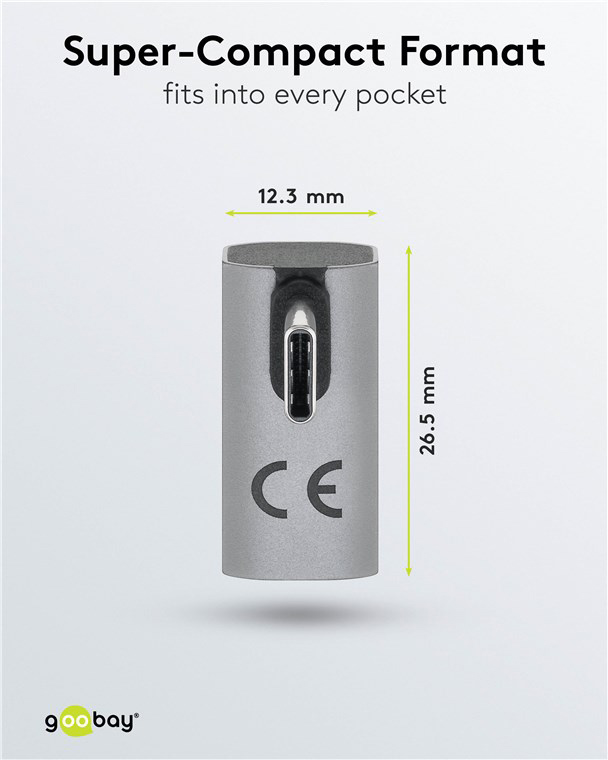 GOOBAY αντάπτορας USB-C 74443, γωνιακός 90°, USB4, 240W, 40Gbps, 8K, γκρι - Image 8
