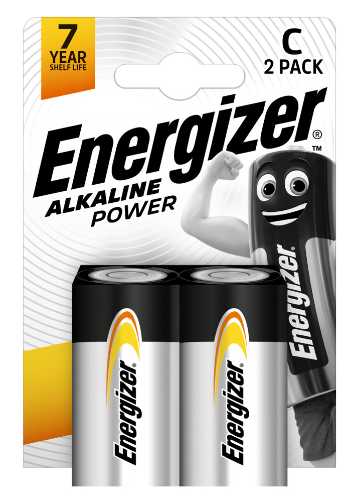 ENERGIZER αλκαλικές μπαταρίες Alkaline Power, C/LR14, 1.5V, 2τμχ