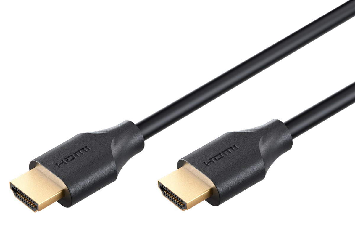 GOOBAY καλώδιο HDMI 2.2 80094, 16K/60Hz, 96 Gbps, 2m, μαύρο