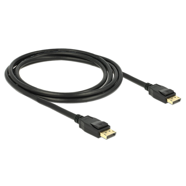 Alternative view of DELOCK καλώδιο DisplayPort 1.2 83806, 4K/60Hz, 21.6 Gbps, 2m, μαύρο
