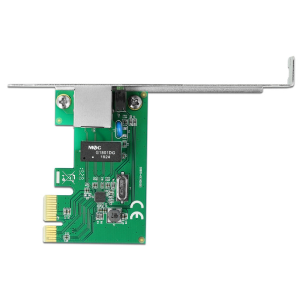 Alternative view of DELOCK κάρτα επέκτασης PCI Express σε RJ45 90381, 1000Mbps, low profile