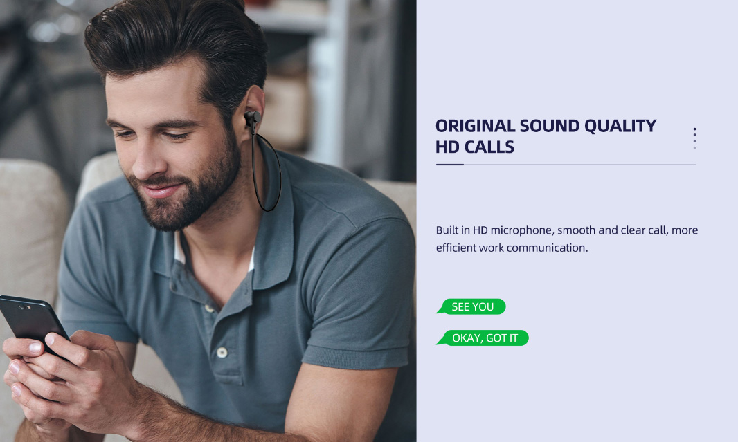 CELEBRAT earphones A20 με μαγνήτη, Bluetooth, 10mm, 70mAh, μαύρα - Image 3
