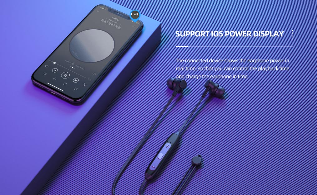 CELEBRAT earphones A20 με μαγνήτη, Bluetooth, 10mm, 70mAh, μαύρα - Image 2