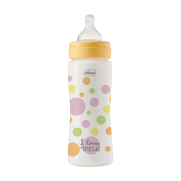 Chicco Πλαστικό Μπιμπερό Perfect Easy Κατά των Κολικών Ροζ 330ml Για 4+ Μηνών
