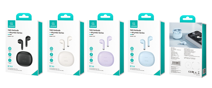 USAMS earphones με θήκη φόρτισης US-YO17, True Wireless, Φ13mm, μαύρα - Image 6