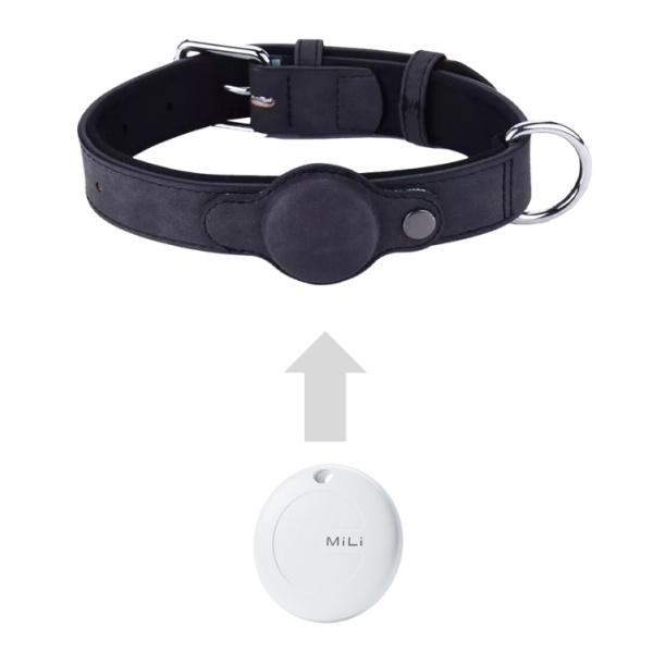 Alternative view of MILI κολάρο με θήκη smart tag MiCollar για σκύλους, large, μαύρο