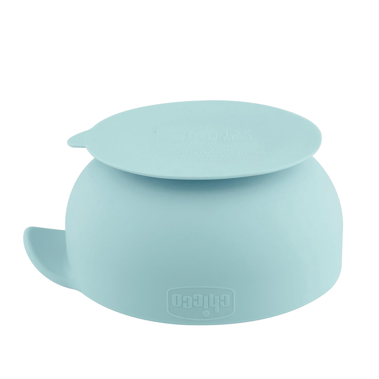 Chicco Μπωλ Σιλικόνης με Βεντούζα Νatural Σιέλ Για 6+ Μηνών - Image 2