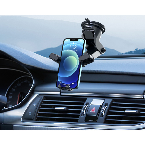Alternative view of CELEBRAT βάση smartphone αυτοκινήτου HC-08, ταμπλό & αεραγωγών, μαύρη