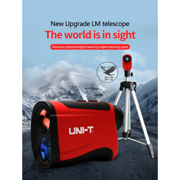 Alternative view of UNI-T laser μετρητής εύρους απόστασης LM1000, 7x οπτικό ζουμ