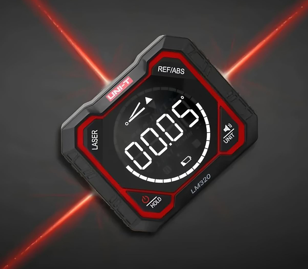 UNI-T ψηφιακό γωνιόμετρο laser LM320E, 4x90°, μαγνητικό σώμα, 1000mAh - Image 2