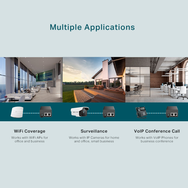Alternative view of TP-LINK omada PoE+ injector POE160S, V4.0