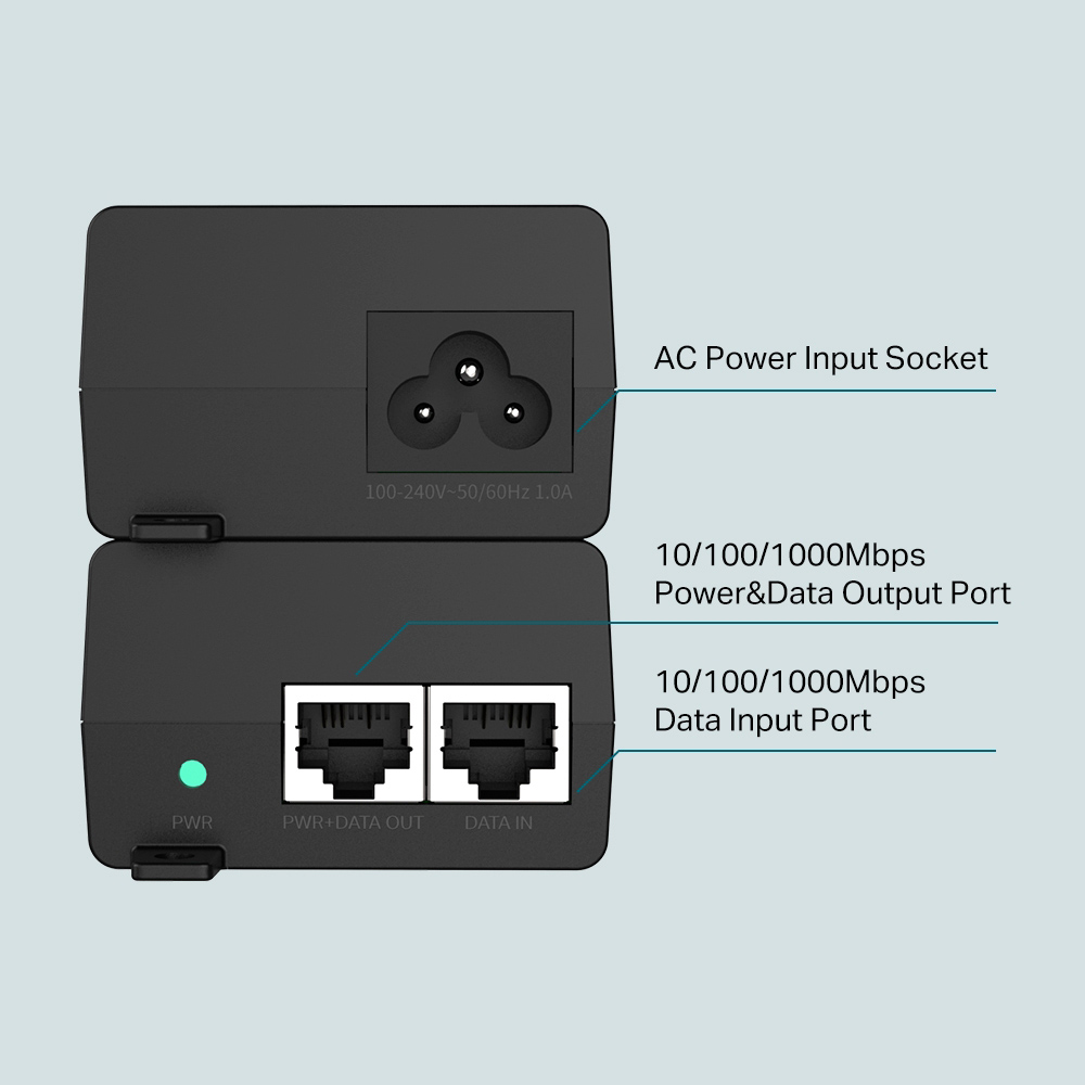 TP-LINK omada PoE+ injector POE160S, V4.0 - Image 3