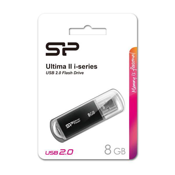 Alternative view of SILICON POWER USB Flash Drive Ultima II-I, 8GB, USB 2.0, μαύρο