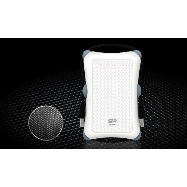 Alternative view of SILICON POWER εξωτερικός HDD Armor A30, 1TB, USB 3.2, λευκός