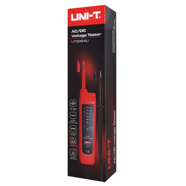 Alternative view of UNI-T μετρητής τάσης AC/DC UT22B-EU, 12V έως 400V, IP54