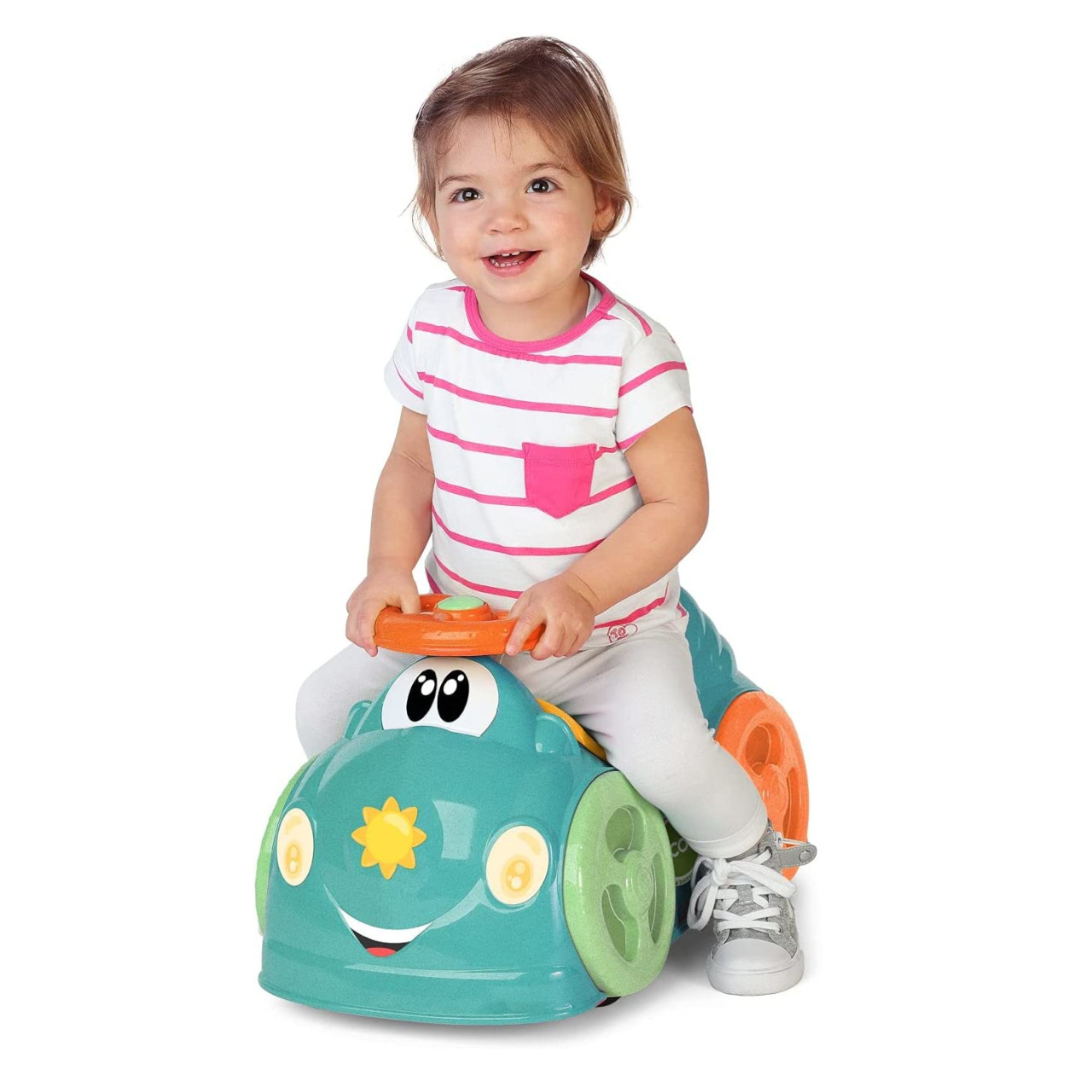 Chicco Βρεφικό Παιχνίδι Αυτοκινητάκι Γύρω Γύρω Όλοι Τιρκουάζ Για 12+ Μηνών - Image 4