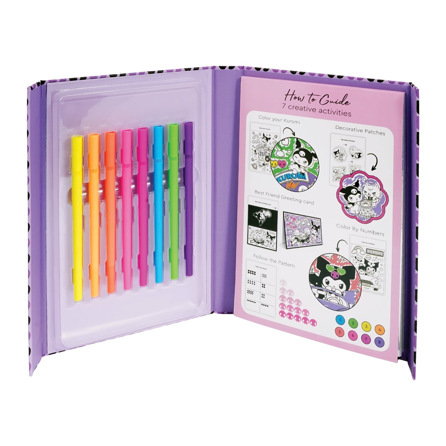 HappiHobbi Art Journal Neon Μαρκαδόροι Kuromi Για 9+ Ετών - Image 5