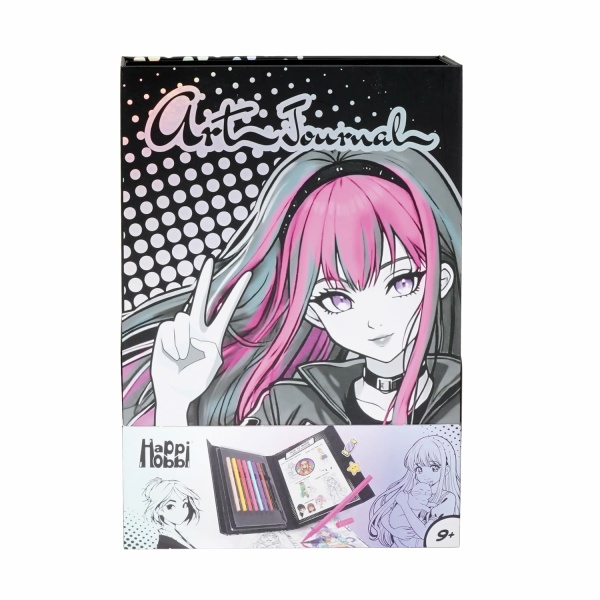 HappiHobbi Art Journal Manga Μαρκαδόροι Για 9+ Ετών