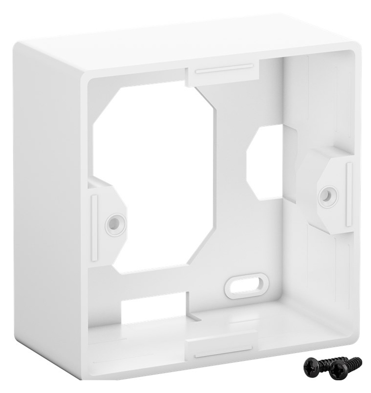 GOOBAY επιτοίχια πρίζα CAT 6 68244, 2x RJ45, 80x80mm, λευκή - Image 3
