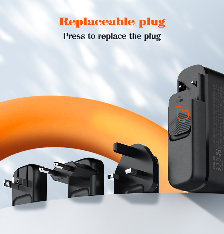 LDNIO σταθμός φόρτισης A6140C, 3x USB-C/3x USB, 140W, PD/QC, GaN, μαύρος - Image 8
