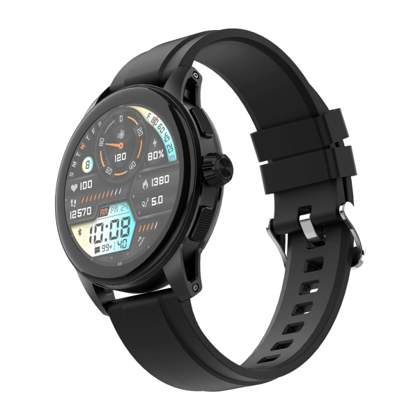 LDNIO smartwatch SW05, heart rate, 1.39" TFT, lP68, μαύρο