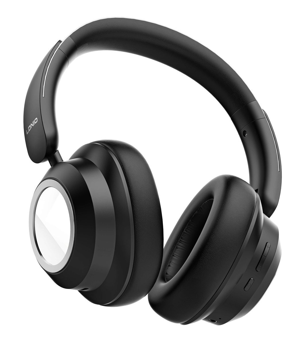 LDNIO headphones H01, ασύρματα & ενσύρματα, 40mm, 1000mAh, ANC, μαύρα - Image 7