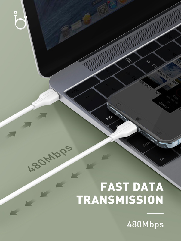 LDNIO καλώδιο Lightning σε USB-C LC122I, 30W PD, 2m, λευκό - Image 3