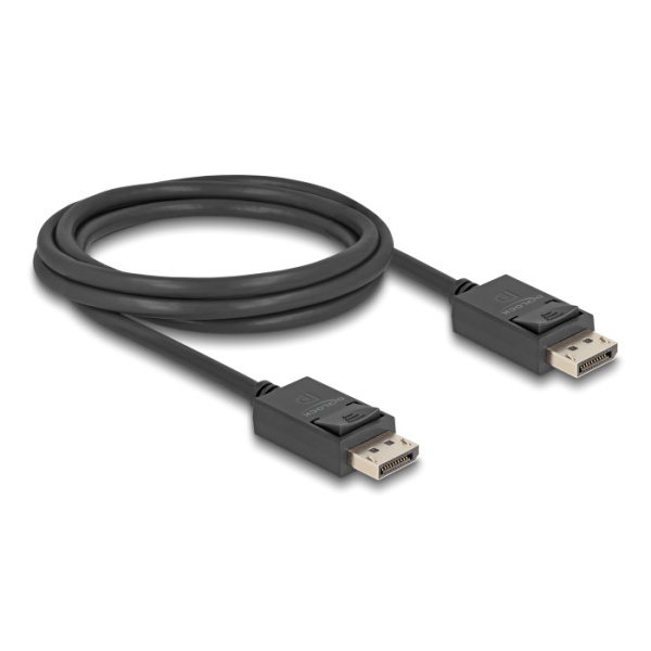 Alternative view of DELOCK καλώδιο DisplayPort 2.1 80493 8K/60Hz 4K/120Hz 40 Gbps, 2m, μαύρο